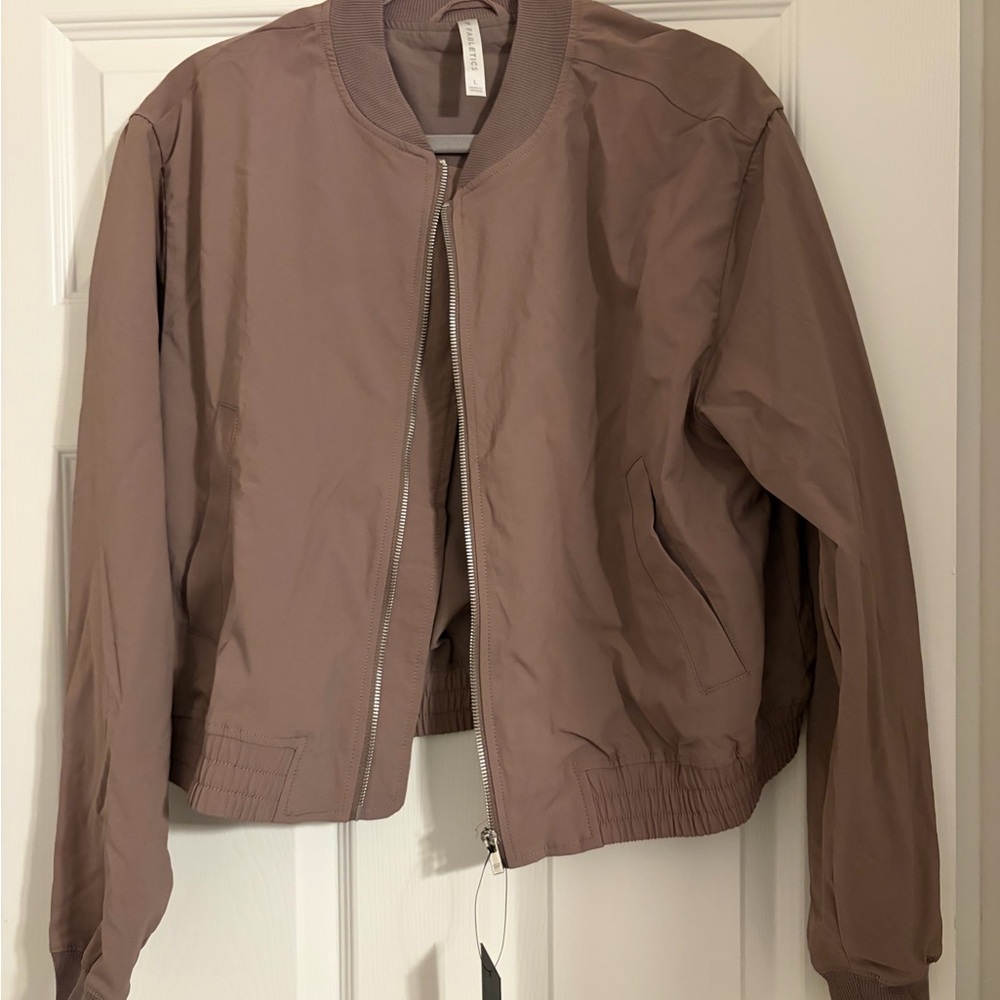 Fabletics Women's Mauve Bomber Jacket
